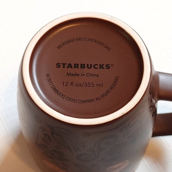 2011 Starbucks Coffee Mug Mermaid 2 tails 12oz - Picture 3 of 4